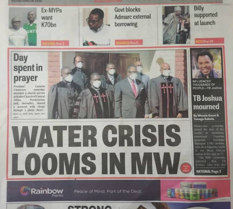 Water Crisis Looms in Malawi